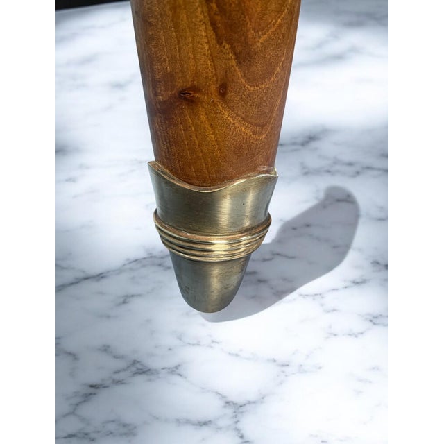 Brown Mid-Century Italian Extendable Dining Table attributed to Paolo Buffa, 1950s For Sale - Image 8 of 18