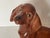 1960s Vintage Cute Dachshund Ceramic Figurine Signed For Sale - Image 5 of 6