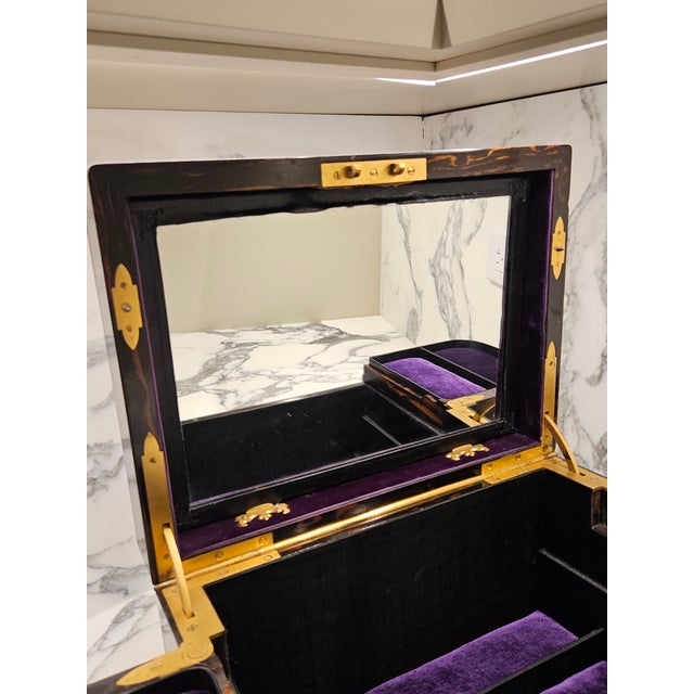 Wood Vintage A. Klein Coromandel Jewelry Casket For Sale - Image 7 of 13
