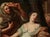 Circle of caspar netscher (1635/39-1684), allegory oil on canvas. Small antique restoration. Dimensions: 94.5x77.5 cm....