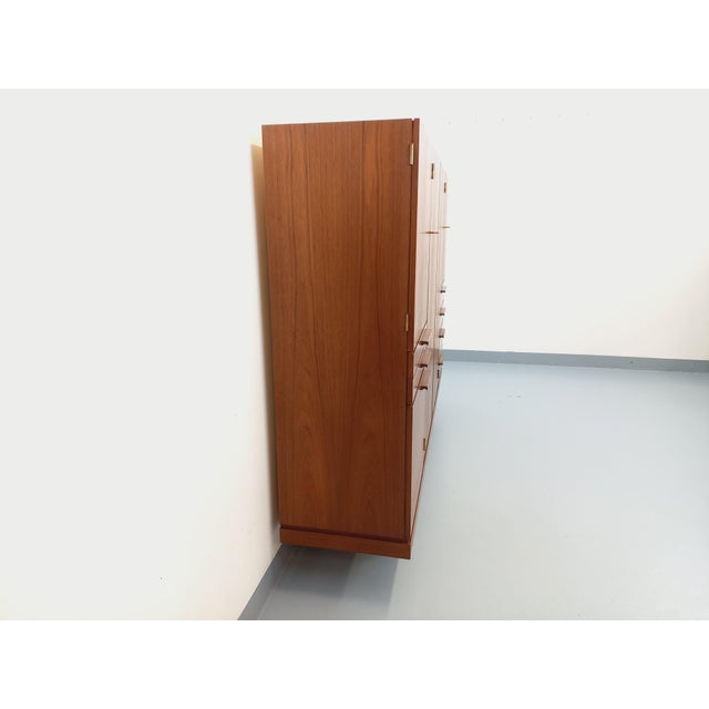 Vintage Scandinavian Sideboard in Teak and Black Metal, 1960s For Sale - Image 18 of 18