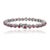 Art Deco 8.23 Ct Natural Pink Tourmaline Milgrain Eternity Tennis Bracelet in 925 Silver For Sale - Image 3 of 14