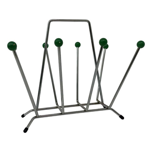 Space Age Sputnik Atomic Magazine Holder, 1970s For Sale