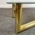 70s Karl Springer Style Brass Tubular Z Shaped Coffee Table For Sale In New York - Image 6 of 8