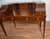 1930s English Regency Mahogany Inlaid & Leather Top Carlton Writing Desk For Sale - Image 4 of 17