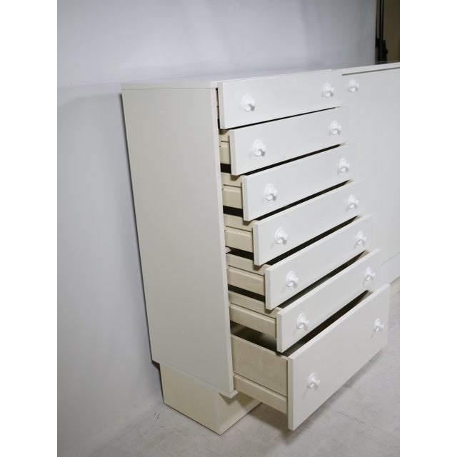 Postmodern Wooden Highboard Cabinet with Fold-Out Desk from Interlübke, 1970s-1980s For Sale - Image 17 of 18