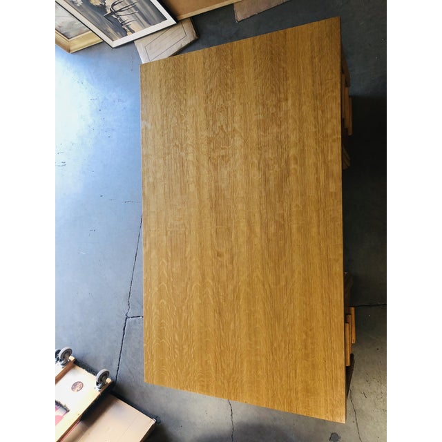 1940s Boho Chic Rattan Executive Desk Chairish