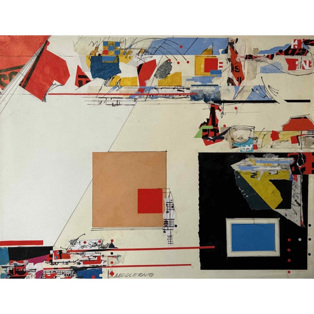 Sam Middleton, Untitled, Drawing Collage and Mixed Media on Paper For Sale