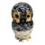 Mid-Century Volterra Alabaster Owl Figurine With Glass Eyes, Italian Hand-Carved Sculpture For Sale