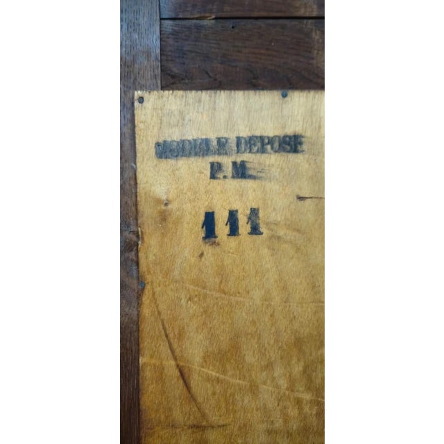 Brown Antique Renaissance Oak Coat Rack with Mirror For Sale - Image 8 of 10