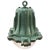 Industrial Vintage French Industrial Green Cast Iron and Clear Glass Pendant Lamp by Perfeclair, 1967 For Sale - Image 3 of 5