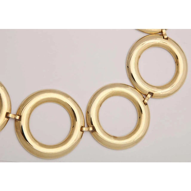 Mid-Century Modern 1960s "Gold" Circle Belt For Sale - Image 3 of 6