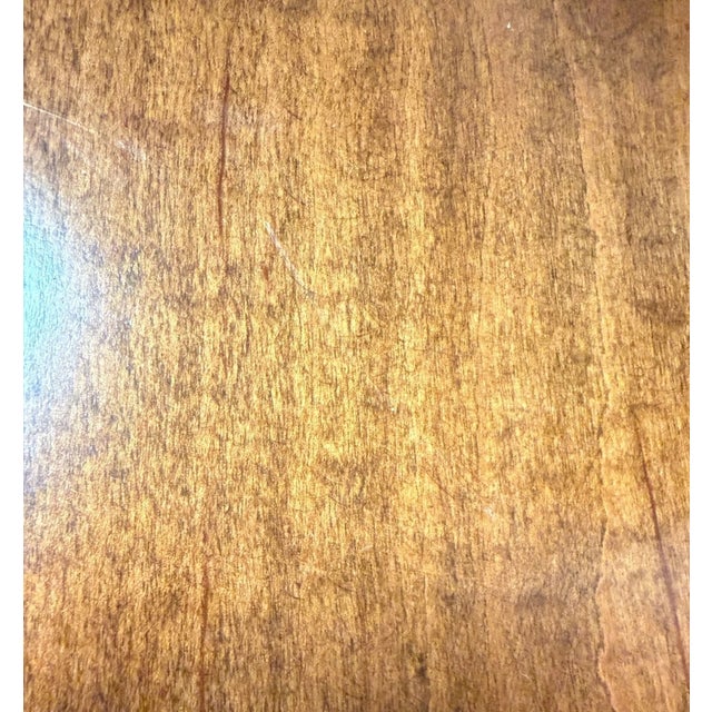 1980s Queen Anne Style Mahogany Wood Lowboy Dressing Table For Sale - Image 13 of 13