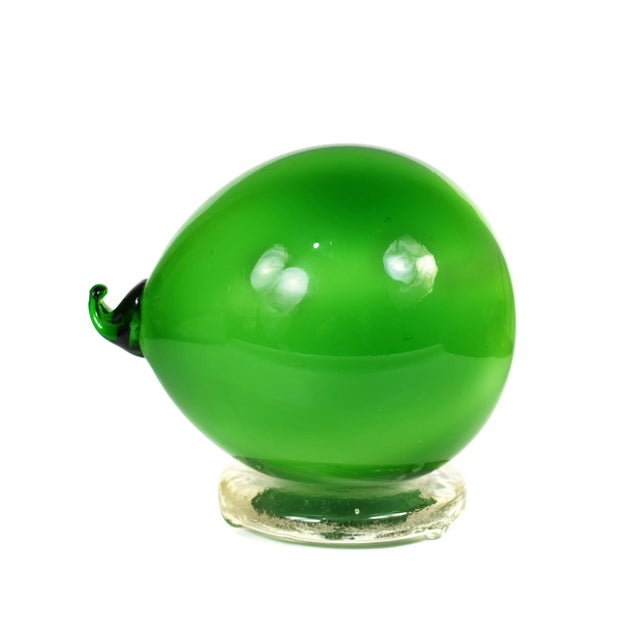 Unique and stunning handblown large glass lime, it is a perfect piece to display on table or counter. It is beautiful as a...