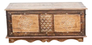 Floral Mandala Mother of Pearl Inlaid Chest