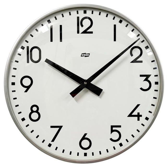 Vintage Silver Wall Clock from Esmi, 1980s For Sale - Image 17 of 17