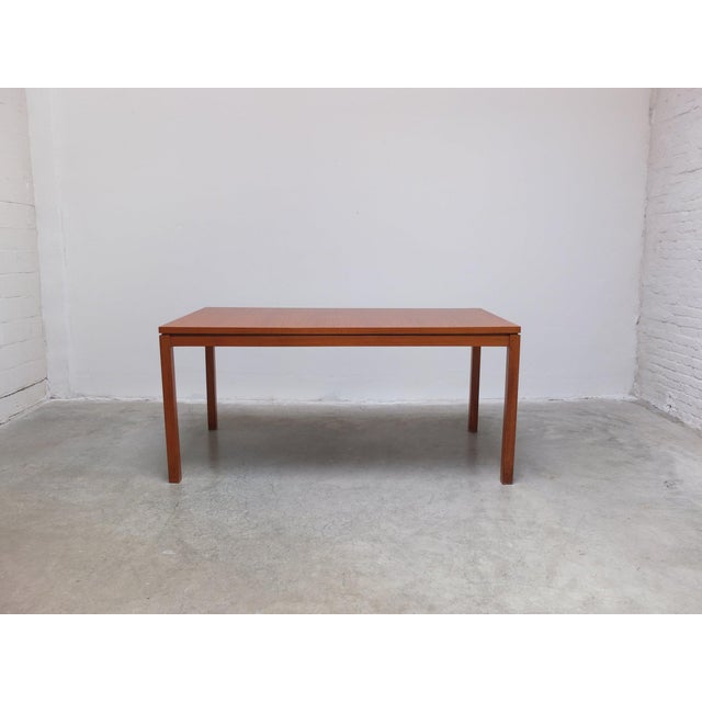 Extendable dining table produced by V-Form in Belgium around 1966 and most likely designed by Oswald Vermaercke. Made of...
