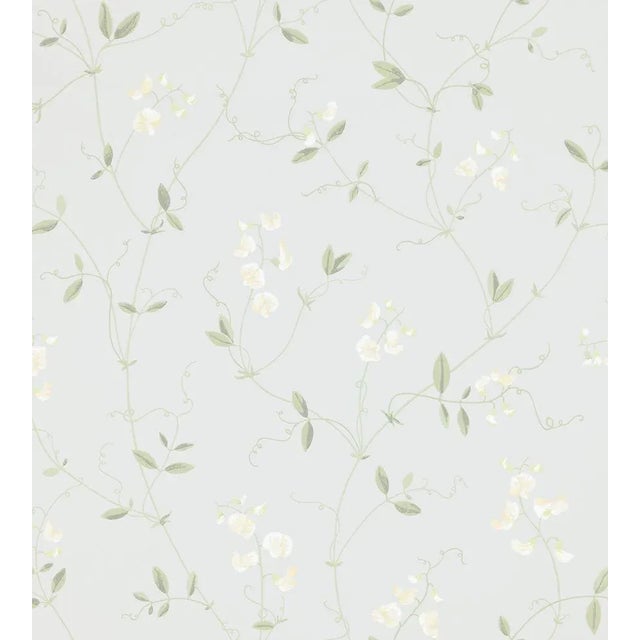 Sample - Sandberg for The House of Scalamandr�� Sanna Wallcovering, Light Blue For Sale