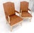 Pair of Fine Carved White Lacquer Rouge Floral Upholstery Arm Club Chairs MINT For Sale - Image 11 of 13