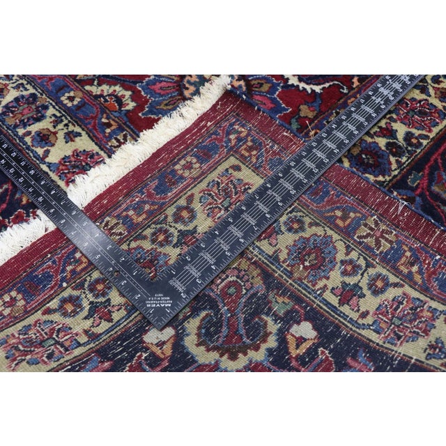 Early 20th Century Antique Persian Mashhad Rug - 12'00 X 19'07 For Sale - Image 5 of 9