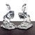 Transparent Pair of New Martinsville Glass Art Deco Rearing Horse Bookends, 1930s–40s Usa For Sale - Image 8 of 13