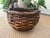 Vintage Rustic Split Bamboo Gathering Basket For Sale - Image 4 of 9