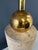 Italian 1960s Travertine and Brass Cylindrical Table Lamp For Sale In Philadelphia - Image 6 of 12