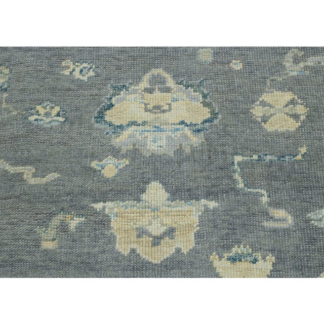 Turkish Oushak Rug 4'2" x 5'2" #17160 For Sale In Houston - Image 6 of 8
