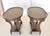 Wood Dark Wood Oversized End Tables, Nightstands - Set of 2 For Sale - Image 7 of 12