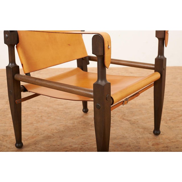 Colonial Armchair in Beechwood Frame by Wilhelm Kienzle for Heydebrand SWB Bern, 1928 For Sale - Image 4 of 9