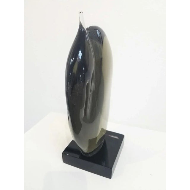 Ermanno Nason 1970s Vintage Ermanno Nason Murano Solid Glass Toucan Sculpture For Sale - Image 4 of 9