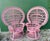 Vintage Miami Beach Peacock Chairs Flamingo Color - A Pair For Sale - Image 9 of 9
