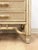 Wood Mid 20th Century Ficks Reed Style Faux Bamboo Nightstand Beige Coastal Hollywood Regency Bedside Table For Sale - Image 7 of 13
