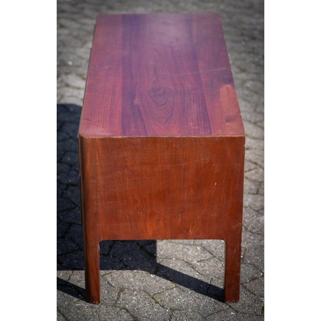 Brown Mahogany Chest of Drawers attributed to Ernst Kühn, Denmark, 1930s For Sale - Image 8 of 9