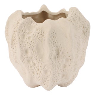 Organic Textured Stoneware Container (Set of 2) For Sale
