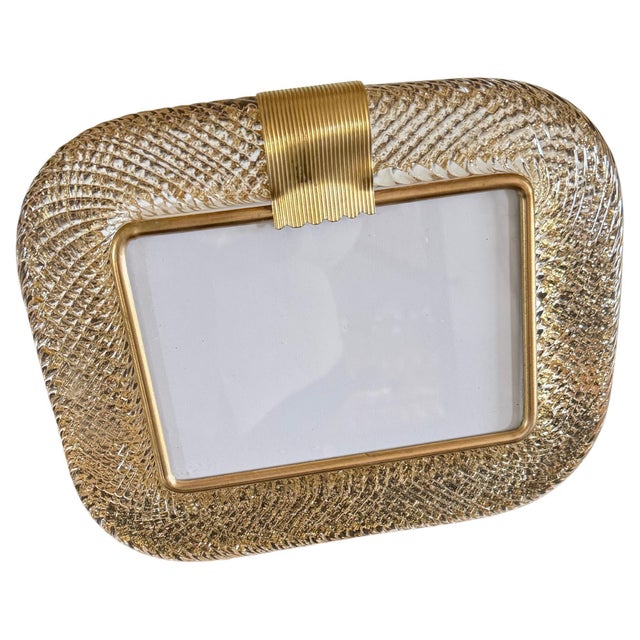Gold Murano Glass Photo Frame, 2000s For Sale - Image 13 of 13