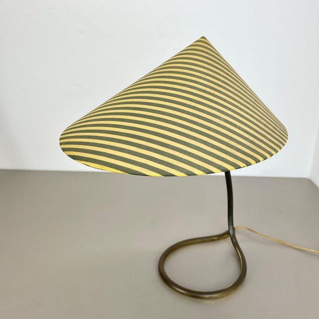 Mid-Century Modern Looped Brass Table Light by J.T Kalmar, Austria, 1950s For Sale - Image 9 of 18
