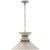 Chapman & Myers for Visual Comfort Signature Alborg Large Stacked Pendant in Antique Nickel with Antique Nickel Shade For Sale