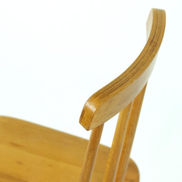 Mid-Century Piano Swivel Stool with Backrest, Former Czechoslovakia, 1960s For Sale - Image 6 of 13