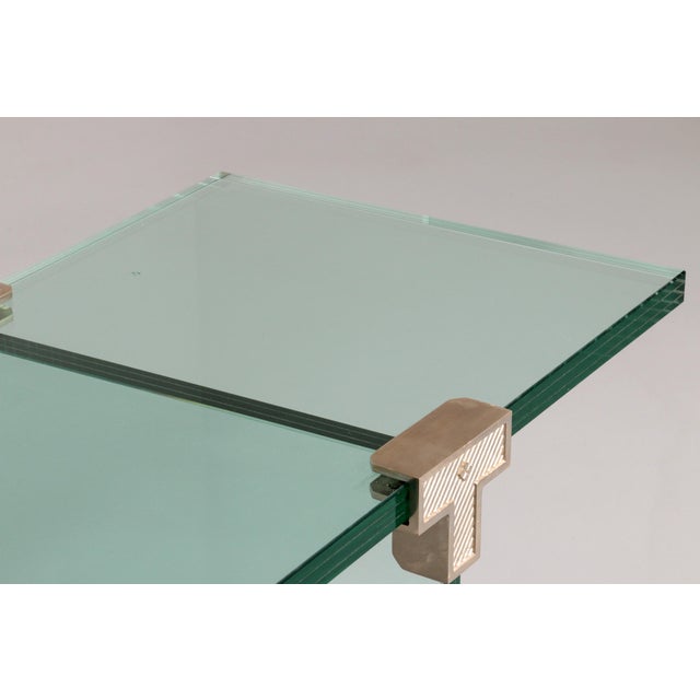Glass Model T30 Side Table by Peter Ghyczy, 1970s For Sale - Image 6 of 11