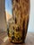 Glass Vintage Amber, Gold and Brown Tortoise Art Glass Vase in the Style of Murano For Sale - Image 7 of 9