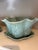 Celadon Set of 3 Vintage Chinese Longquan Celadon Cabbage Leaf Planters With Underplates For Sale - Image 8 of 14
