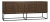 NOIR Lanon Sideboard with Iron Base, Dark Walnut For Sale
