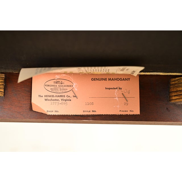 Henkel Harris Queen Anne Solid Mahogany Dining Chairs, Set of Four For Sale - Image 13 of 14