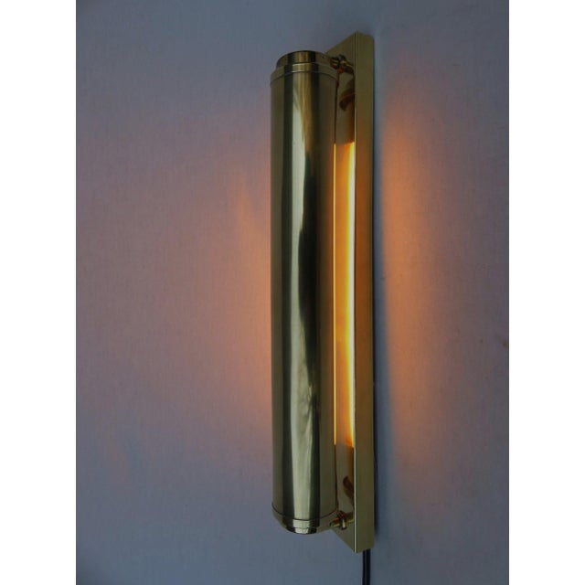 Bauhaus Wall Lights in Polished Brass, 1920s, Set of 2 For Sale - Image 14 of 18