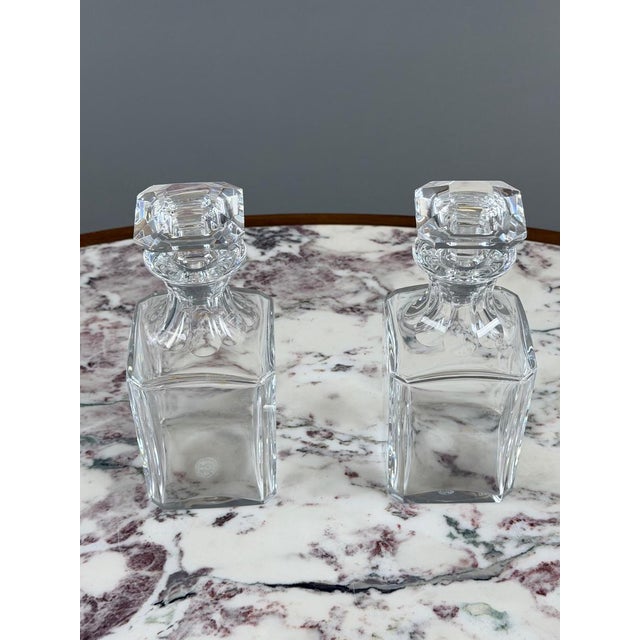 20th Century Crystal Carafes from Baccarat, Set of 2 For Sale - Image 6 of 10