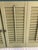Vintage Green Louvered Wood Shutters – A Pair For Sale - Image 4 of 12