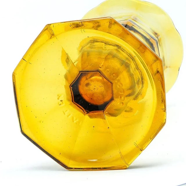 Art Deco Glass Vase from Val Saint Lambert, Belgium, 1950s, in Very Good conditions. Designed 1950 to 1959 I have official...