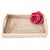 2020s Artifacts Rattan Rectangular Vanity Tray, Whitewash For Sale - Image 5 of 6