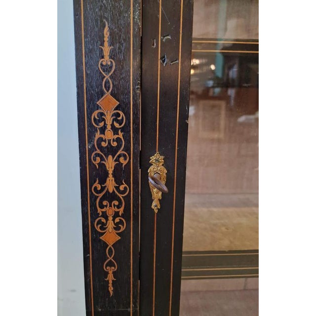 Antique Mahogany Display Case For Sale - Image 5 of 12